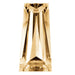 Preciosa Cubic Zirconia Baguette Tapered Cut Champagne - Bluestreak Crystals