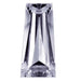 Preciosa Cubic Zirconia Baguette Tapered Cut Lavender - Bluestreak Crystals