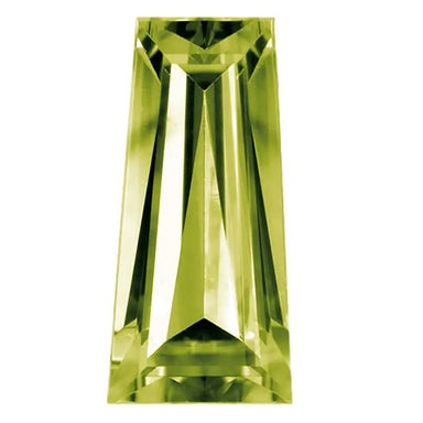 Preciosa Cubic Zirconia Baguette Tapered Cut Olive - Bluestreak Crystals