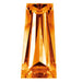 Preciosa Cubic Zirconia Baguette Tapered Cut Orange - Bluestreak Crystals