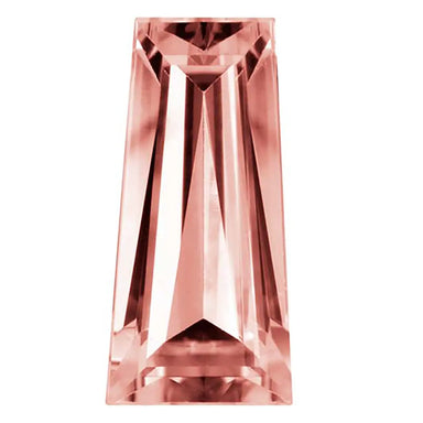 Preciosa Cubic Zirconia Baguette Tapered Cut Rhodolite - Bluestreak Crystals