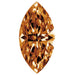 Preciosa Cubic Zirconia Marquise Diamond Cut Brown - Bluestreak Crystals