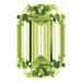 Preciosa Cubic Zirconia Octagon Step Cut Peridot - Bluestreak Crystals