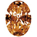 Preciosa Cubic Zirconia Oval Diamond Cut Brown - Bluestreak Crystals