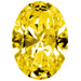 Preciosa Cubic Zirconia Oval Diamond Cut Gold - Bluestreak Crystals