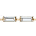 Preciosa Cup Chain Baguette Silver Crystal AB - Bluestreak Crystals
