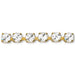 Preciosa Cup Chain Chaton Round Silver Crystal AB - Bluestreak Crystals