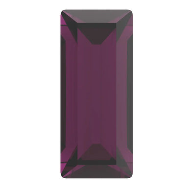 Preciosa Fancy Stones Baguette Amethyst - Bluestreak Crystals