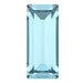 Preciosa Fancy Stones Baguette Aqua Bohemica - Bluestreak Crystals