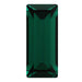 Preciosa Fancy Stones Baguette Emerald - Bluestreak Crystals