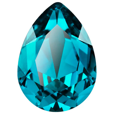 Preciosa Fancy Stones Baroque Pear Blue Zircon - Bluestreak Crystals