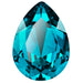 Preciosa Fancy Stones Baroque Pear Blue Zircon - Bluestreak Crystals