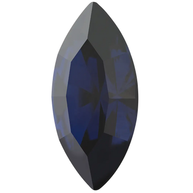 Preciosa Fancy Stones Navette Dark Indigo - Bluestreak Crystals
