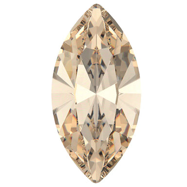 Preciosa Fancy Stones Navette Light Colorado Topaz - Bluestreak Crystals