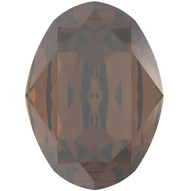Preciosa Fancy Stones Oval Smoked Topaz - Bluestreak Crystals