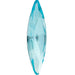 Preciosa Fancy Stones Slim Navette Aqua Bohemica - Bluestreak Crystals