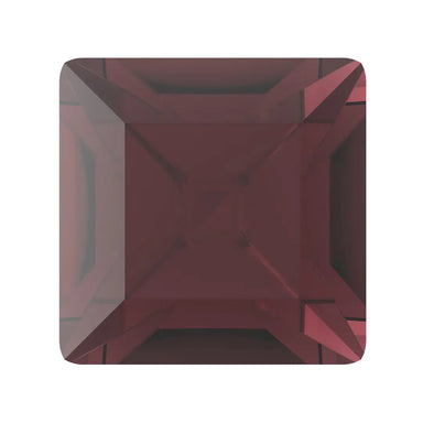 Preciosa Fancy Stones Square Burgundy - Bluestreak Crystals