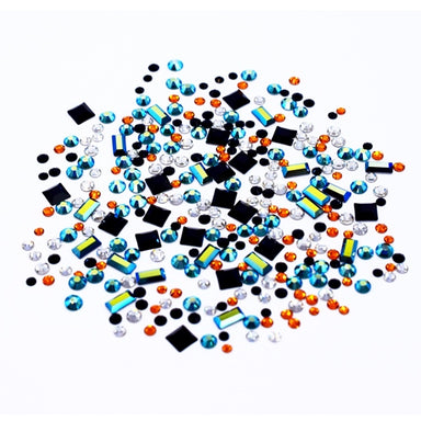 Preciosa Flat Back Crystals Non Hotfix Mix (MAXIMA) Kingfisher - Bluestreak Crystals