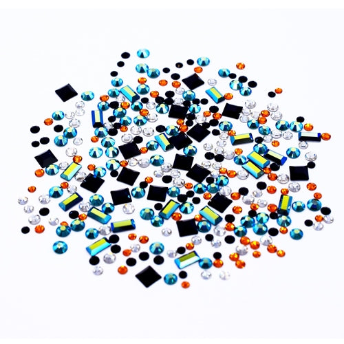 Preciosa Flat Back Crystals Non Hotfix Mix (MAXIMA) Kingfisher - Bluestreak Crystals