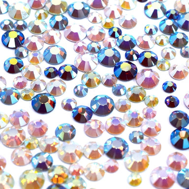 Preciosa Flat Back Crystals Non Hotfix Mix (MAXIMA) Opal AB - Bluestreak Crystals