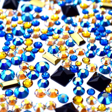 Preciosa Flat Back Crystals Non Hotfix Mix (MAXIMA) Pharaoh - Bluestreak Crystals