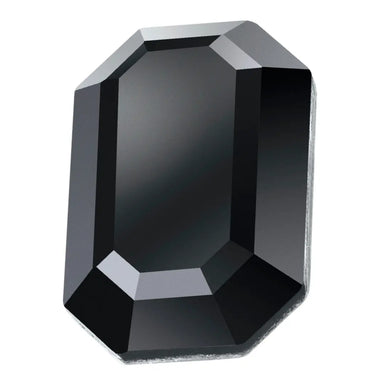 Preciosa Flat Back Crystals Non Hotfix Octagon (MAXIMA) Jet UNFOILED - Bluestreak Crystals