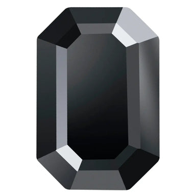 Preciosa Flat Back Crystals Non Hotfix Octagon (MAXIMA) Jet UNFOILED - Bluestreak Crystals