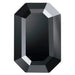 Preciosa Flat Back Crystals Non Hotfix Octagon (MAXIMA) Jet UNFOILED - Bluestreak Crystals