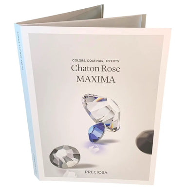 Preciosa Flatback Crystals (MAXIMA) Colour Chart - Bluestreak Crystals
