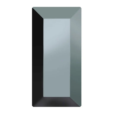 Preciosa Hotfix Flat Back Crystals Baguette (MAXIMA) Jet Hematite - Bluestreak Crystals