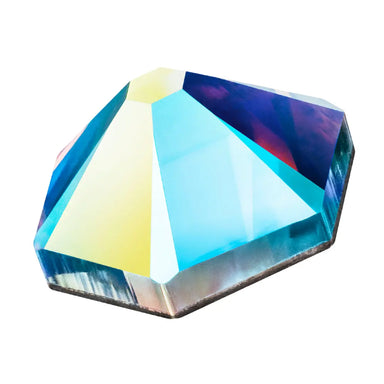 Preciosa Hotfix Flat Back Crystals Hexagon (MAXIMA) Crystal AB - Bluestreak Crystals