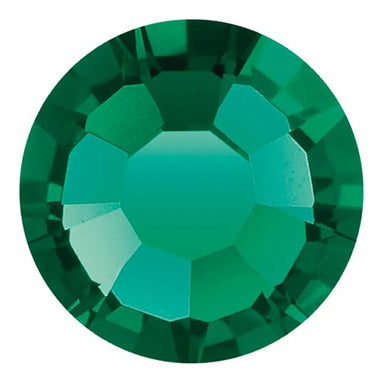 Preciosa Hotfix Flat Back Crystals (MAXIMA) Emerald - Bluestreak Crystals