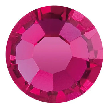 Preciosa Hotfix Flat Back Crystals (MAXIMA) Fuchsia - Bluestreak Crystals