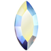 Preciosa Flat Back Crystals Non Hotfix Navette (MAXIMA) Crystal AB - Bluestreak Crystals