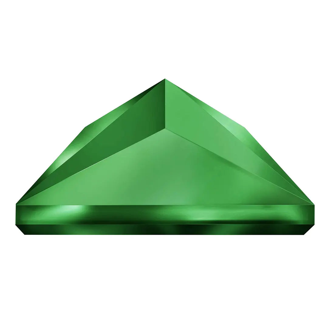 Preciosa Hotfix Flat Back Crystals Pyramid (MAXIMA) Emerald - Bluestreak Crystals