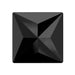 Preciosa Hotfix Flat Back Crystals Pyramid (MAXIMA) Jet - Bluestreak Crystals