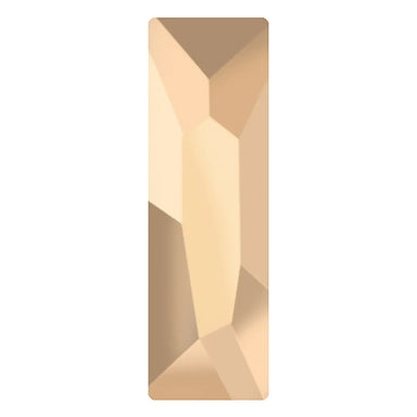 Preciosa Hotfix Flat Back Crystals Slim Baguette (MAXIMA) Crystal Honey - Bluestreak Crystals