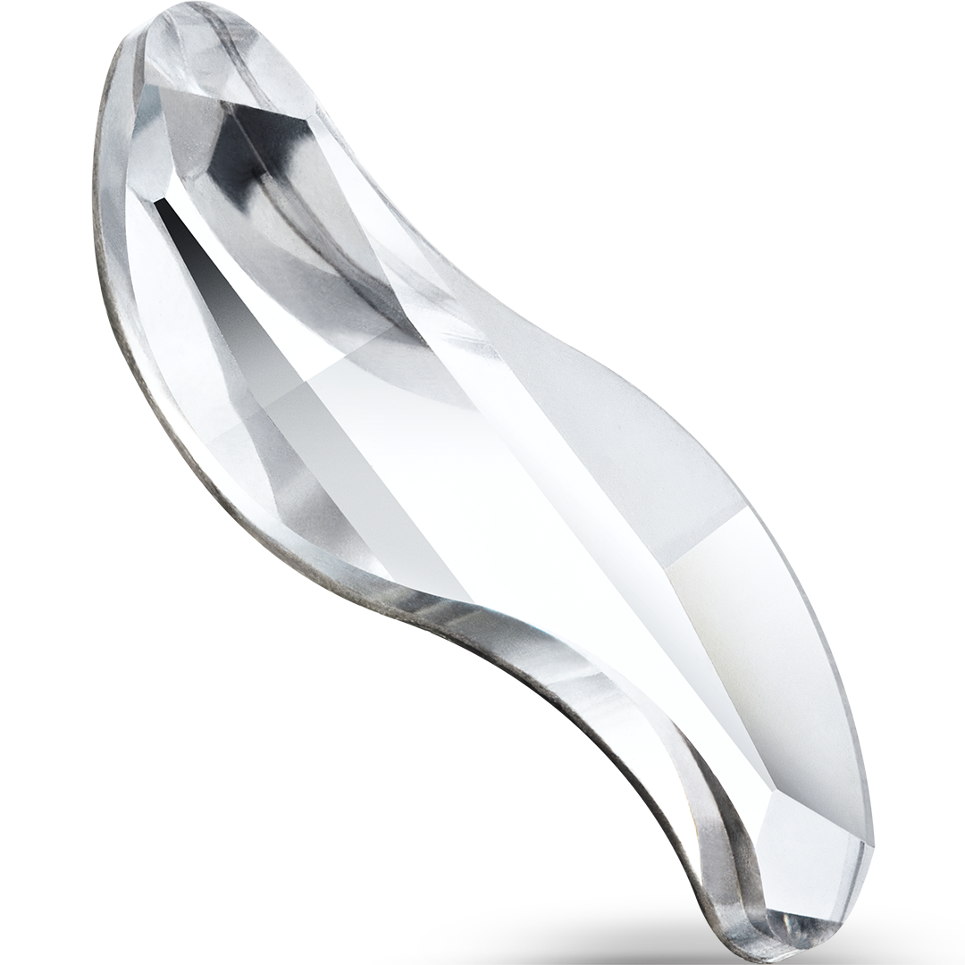 Preciosa Hotfix Flat Back Crystals Wave (MAXIMA) Crystal - Bluestreak Crystals