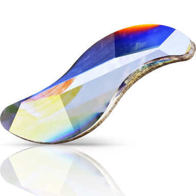 Preciosa Hotfix Flat Back Crystals Wave (MAXIMA) Crystal AB - Bluestreak Crystals