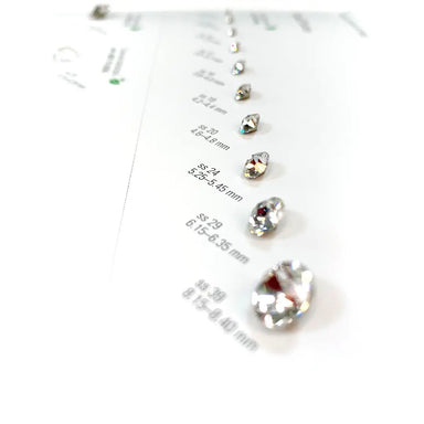 Preciosa Jewellery Stones Shapes & Sizes Chart - Bluestreak Crystals