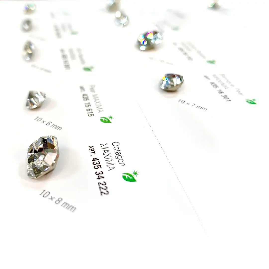 Preciosa Jewellery Stones Shapes & Sizes Chart - Bluestreak Crystals