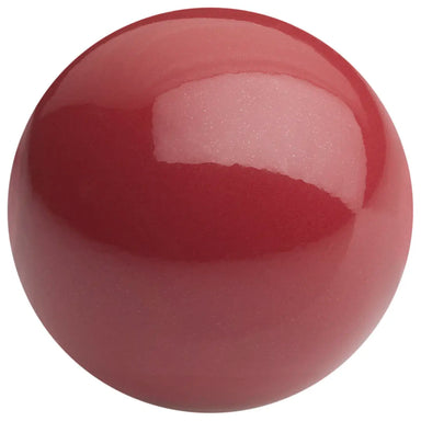 Preciosa Pearls Round (Half Drilled) Cranberry - Bluestreak Crystals