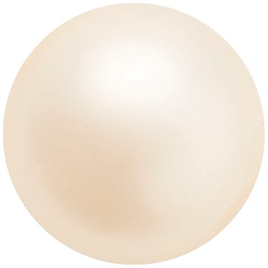 Preciosa Pearls Round (Half Drilled) Creamrose - Bluestreak Crystals