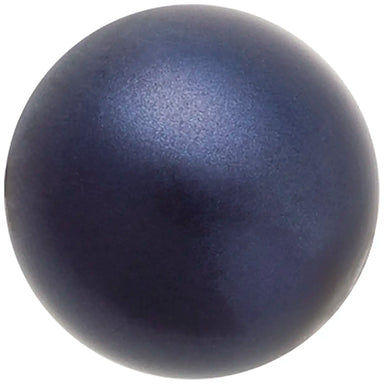 Preciosa Pearls Round (Half Drilled) Dark Blue - Bluestreak Crystals