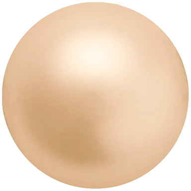 Preciosa Pearls Round (Half Drilled) Gold - Bluestreak Crystals