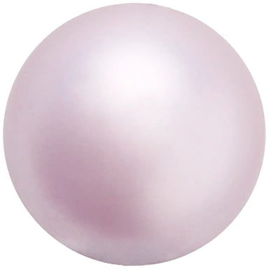 Preciosa Pearls Round (Half Drilled) Lavender - Bluestreak Crystals