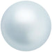 Preciosa Pearls Round (Half Drilled) Light Blue - Bluestreak Crystals