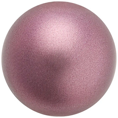 Preciosa Pearls Round (Half Drilled) Light Burgundy - Bluestreak Crystals
