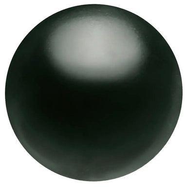 Preciosa Pearls Round (Half Drilled) Magic Black - Bluestreak Crystals