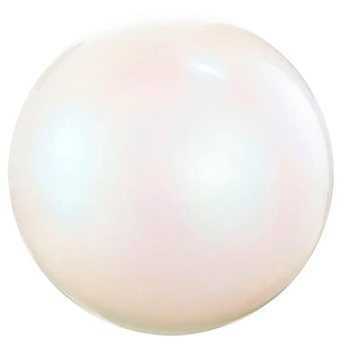 Preciosa Pearls Round (Half Drilled) Pearlescent White - Bluestreak Crystals